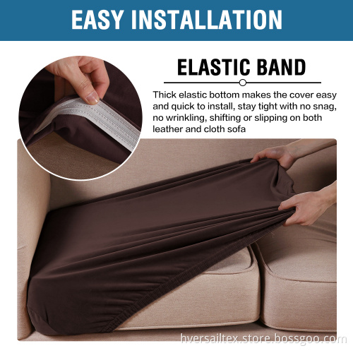 Velvet Plush 1 Piece Individual Couch Cushion Cover